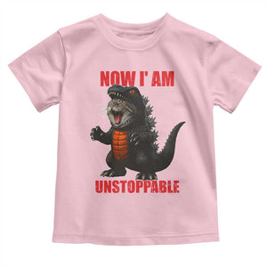 Now I Am Unstoppable Toddler T Shirt Funny Cat Japanese Anime Kawaii TS14 Light Pink Print Your Wear