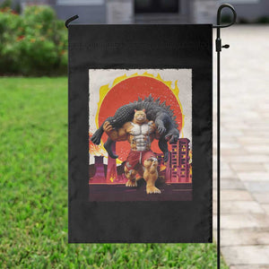 Japanese Kaiju Cat Cityscape Meme Garden Flag TS14 Print Your Wear