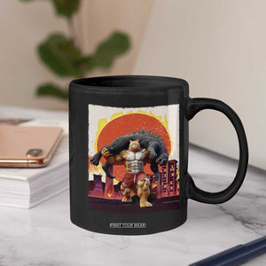 Japanese Kaiju Cat Cityscape Meme Coffee Mug TS14 Print Your Wear