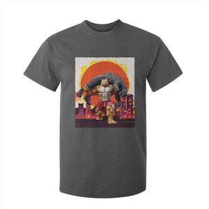 Japanese Kaiju Cat Cityscape Meme T Shirt For Kid TS14 Dark Heather Print Your Wear