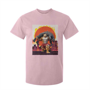 Japanese Kaiju Cat Cityscape Meme T Shirt For Kid TS14 Light Pink Print Your Wear