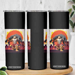 Japanese Kaiju Cat Cityscape Meme Skinny Tumbler TS14 Print Your Wear