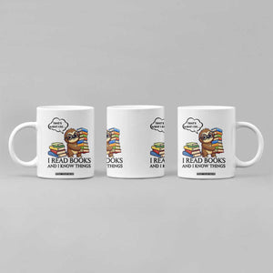 That Is What I Do I Read Books Coffee Mug Funny Sloth Book Lover TS14 Print Your Wear