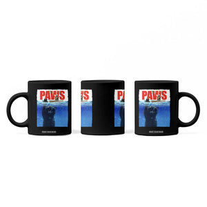 Funny Black Cat Coffee Mug PAWS Parody Kitten Mouse Humorous TS14 Print Your Wear