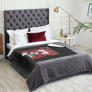 Canada Soccer Fan Throw Blanket Canadian Football Game Day Suppoter