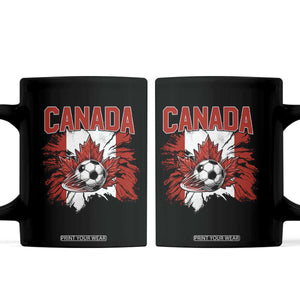 Canada Soccer Fan Coffee Mug Canadian Football Game Day Suppoter