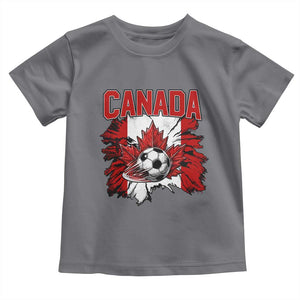 Canada Soccer Fan Toddler T Shirt Canadian Football Game Day Suppoter