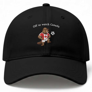 Off to Watch Fioty Canadian Beaver Baseball Cap Patriotic Canada Football Soccer Fan Gift