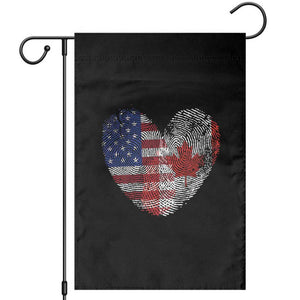 Half Canadian Half American USA Flag Canada America Garden Flag