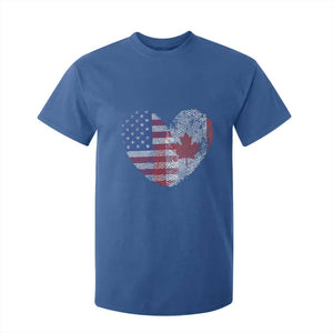 Half Canadian Half American USA Flag Canada America T Shirt For Kid