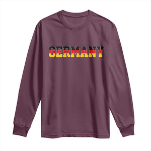 Germany Deutschland German Flag Long Sleeve Shirt