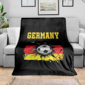 Germany Soccer Fan Throw Blanket German Football Game Day Supporter