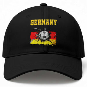 Germany Soccer Fan Baseball Cap German Football Game Day Supporter
