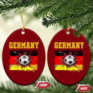 Germany Soccer Fan Ceramic Ornament German Football Game Day Supporter
