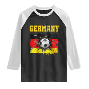 Germany Soccer Fan Raglan Shirt German Football Game Day Supporter