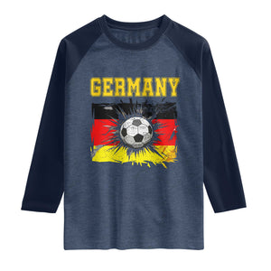 Germany Soccer Fan Raglan Shirt German Football Game Day Supporter