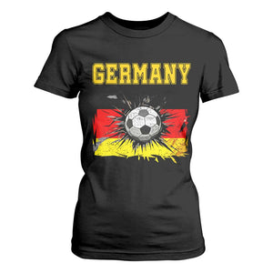 Germany Soccer Fan T Shirt For Women German Football Game Day Supporter