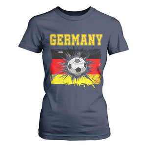 Germany Soccer Fan T Shirt For Women German Football Game Day Supporter