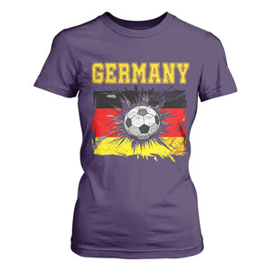 Germany Soccer Fan T Shirt For Women German Football Game Day Supporter