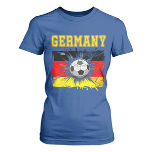 Germany Soccer Fan T Shirt For Women German Football Game Day Supporter