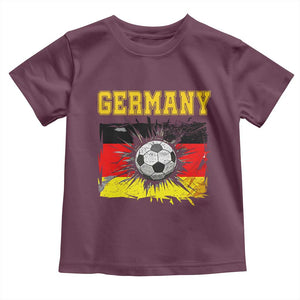 Germany Soccer Fan Toddler T Shirt German Football Game Day Supporter