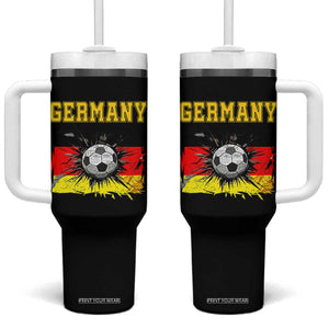 Germany Soccer Fan Tumbler With Handle German Football Game Day Supporter