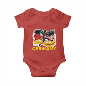 Germany Soccer Fan Baby Onesie German Football Flag Game Day Supporter