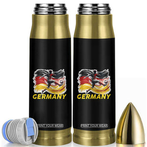 Germany Soccer Fan Bullet Tumbler German Football Flag Game Day Supporter