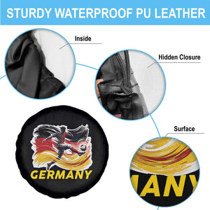 Germany Soccer Fan Spare Tire Cover German Football Flag Game Day Supporter