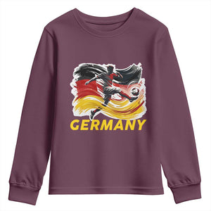 Germany Soccer Fan Youth Sweatshirt German Football Flag Game Day Supporter
