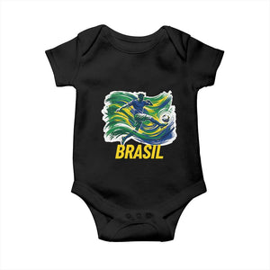 Brazil Soccer Brasil Flag Patriotic Sports Baby Onesie Brazilian Football Fan Supporter