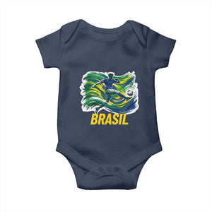 Brazil Soccer Brasil Flag Patriotic Sports Baby Onesie Brazilian Football Fan Supporter