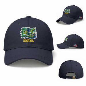 Brazil Soccer Brasil Flag Patriotic Sports Baseball Cap Brazilian Football Fan Supporter