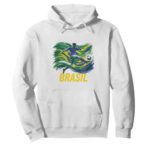 Brazil Soccer Brasil Flag Patriotic Sports Hoodie Brazilian Football Fan Supporter