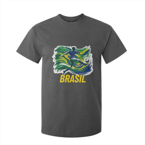 Brazil Soccer Brasil Flag Patriotic Sports T Shirt For Kid Brazilian Football Fan Supporter