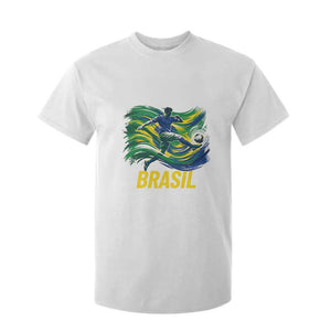 Brazil Soccer Brasil Flag Patriotic Sports T Shirt For Kid Brazilian Football Fan Supporter
