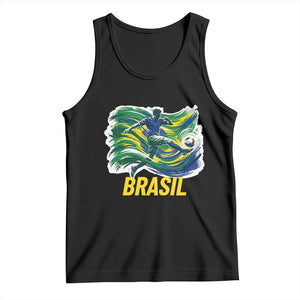 Brazil Soccer Brasil Flag Patriotic Sports Tank Top Brazilian Football Fan Supporter