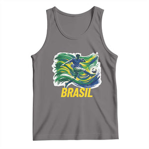 Brazil Soccer Brasil Flag Patriotic Sports Tank Top Brazilian Football Fan Supporter