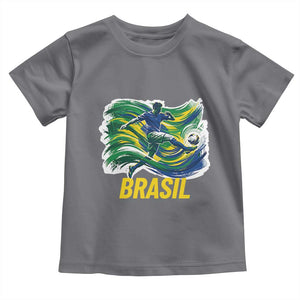 Brazil Soccer Brasil Flag Patriotic Sports Toddler T Shirt Brazilian Football Fan Supporter