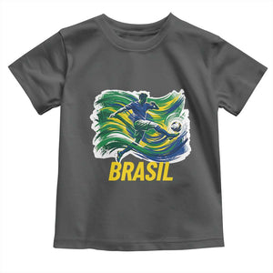 Brazil Soccer Brasil Flag Patriotic Sports Toddler T Shirt Brazilian Football Fan Supporter