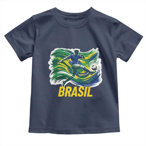 Brazil Soccer Brasil Flag Patriotic Sports Toddler T Shirt Brazilian Football Fan Supporter