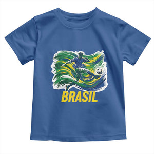 Brazil Soccer Brasil Flag Patriotic Sports Toddler T Shirt Brazilian Football Fan Supporter
