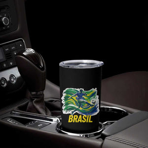 Brazil Soccer Brasil Flag Patriotic Sports Tumbler Cup Brazilian Football Fan Supporter TS14 Print Your Wear