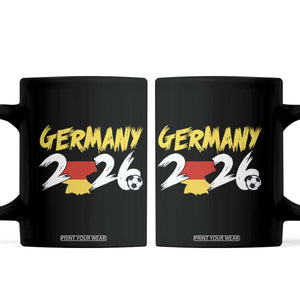 Deutschland Flag German Pride Coffee Mug Germany Soccer Lover Football Fans TS14 Black Print Your Wear