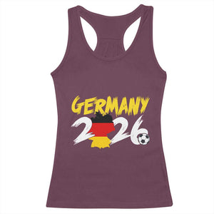 Deutschland Flag German Pride Racerback Tank Top Germany Soccer Lover Football Fans