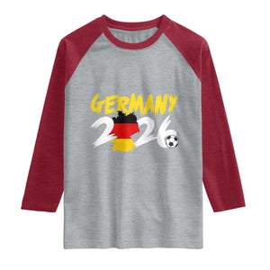 Deutschland Flag German Pride Raglan Shirt Germany Soccer Lover Football Fans
