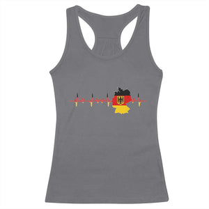 Deutschland Flag Eagle Vintage German Heritage Pride Racerback Tank Top