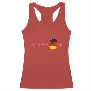 Deutschland Flag Eagle Vintage German Heritage Pride Racerback Tank Top