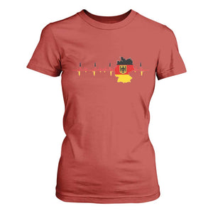 Deutschland Flag Eagle Vintage German Heritage Pride T Shirt For Women