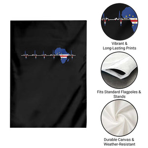 Germany Heartbeat EKG Deutschland Flag Map Garden Flag TS14 Print Your Wear